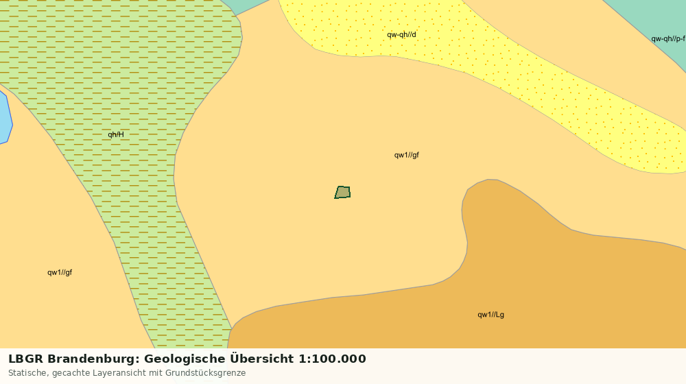 Statische Kartenansicht: LBGR Brandenburg: Geologische Übersicht 1:100.000