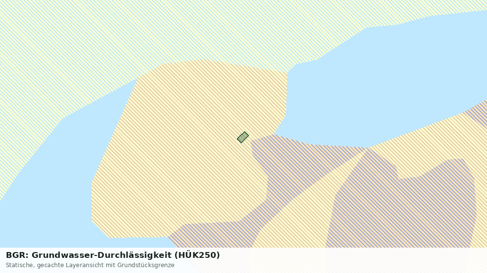 Statische Kartenansicht: BGR: Grundwasser-Durchlässigkeit (HÜK250)