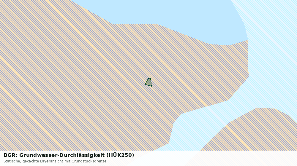 Statische Kartenansicht: BGR: Grundwasser-Durchlässigkeit (HÜK250)