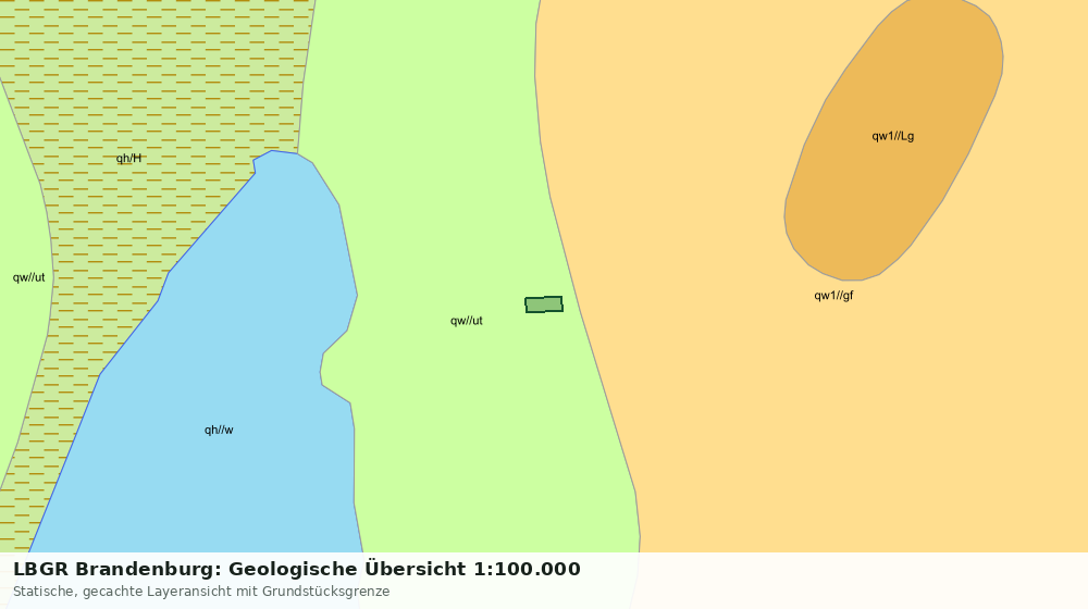 Statische Kartenansicht: LBGR Brandenburg: Geologische Übersicht 1:100.000