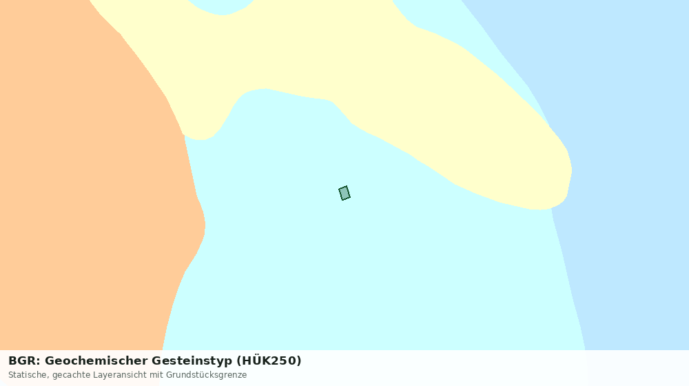 Statische Kartenansicht: BGR: Geochemischer Gesteinstyp (HÜK250)