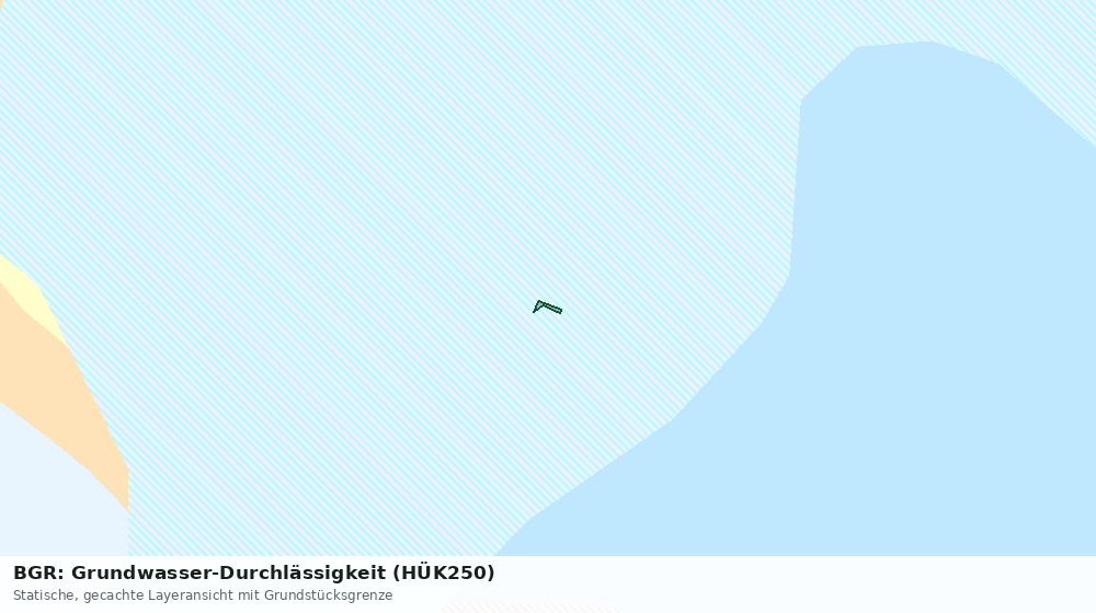 Statische Kartenansicht: BGR: Grundwasser-Durchlässigkeit (HÜK250)