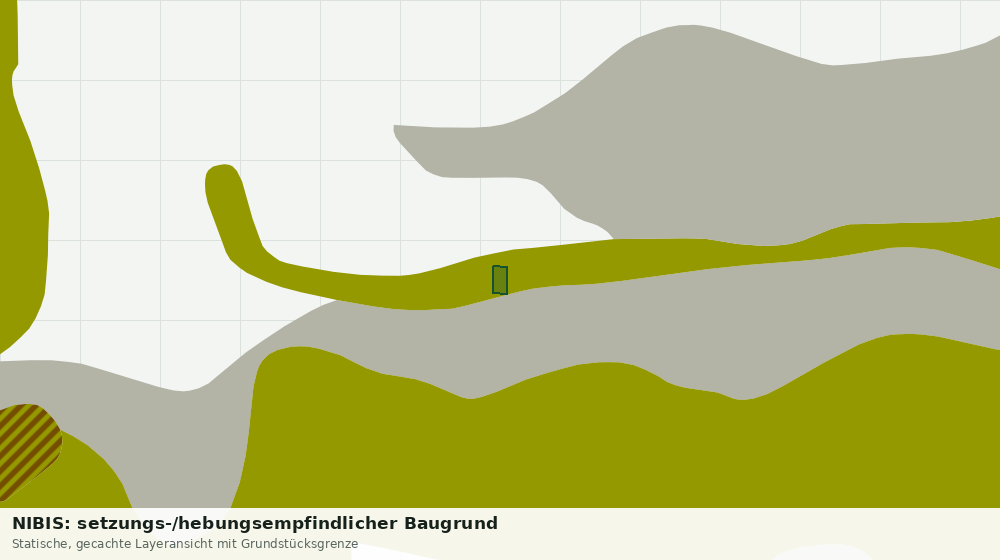 Statische Kartenansicht: NIBIS: setzungs-/hebungsempfindlicher Baugrund
