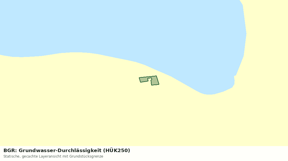 Statische Kartenansicht: BGR: Grundwasser-Durchlässigkeit (HÜK250)