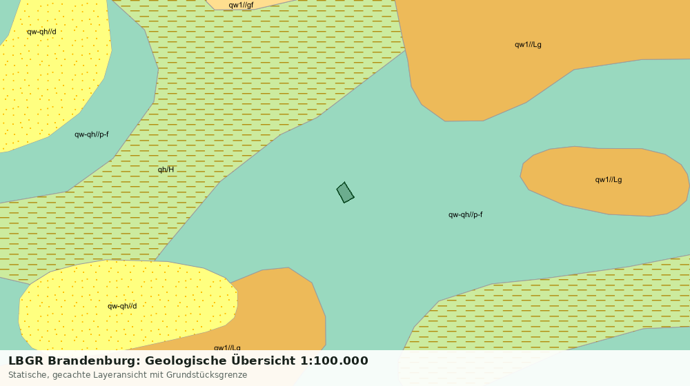 Statische Kartenansicht: LBGR Brandenburg: Geologische Übersicht 1:100.000