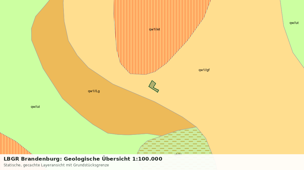 Statische Kartenansicht: LBGR Brandenburg: Geologische Übersicht 1:100.000