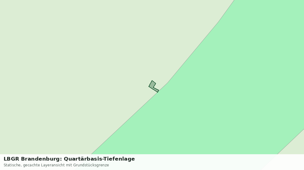 Statische Kartenansicht: LBGR Brandenburg: Quartärbasis-Tiefenlage