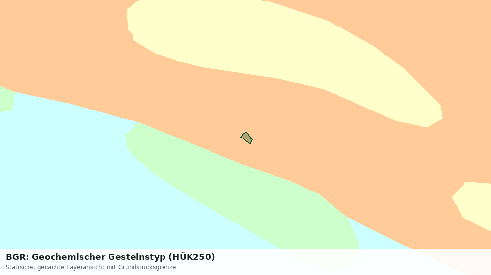 Statische Kartenansicht: BGR: Geochemischer Gesteinstyp (HÜK250)