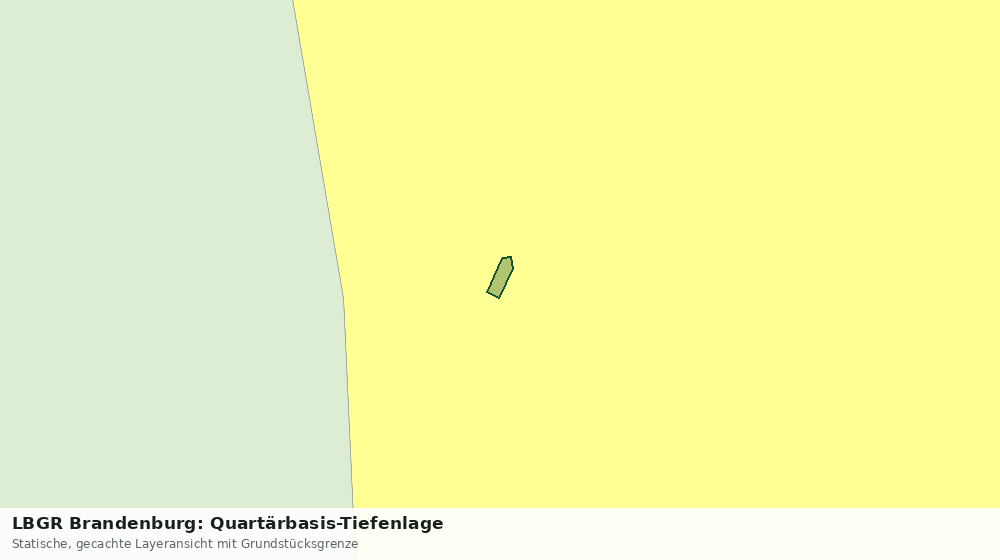 Statische Kartenansicht: LBGR Brandenburg: Quartärbasis-Tiefenlage