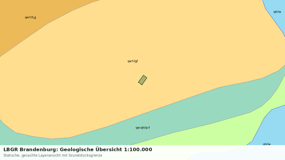 Statische Kartenansicht: LBGR Brandenburg: Geologische Übersicht 1:100.000