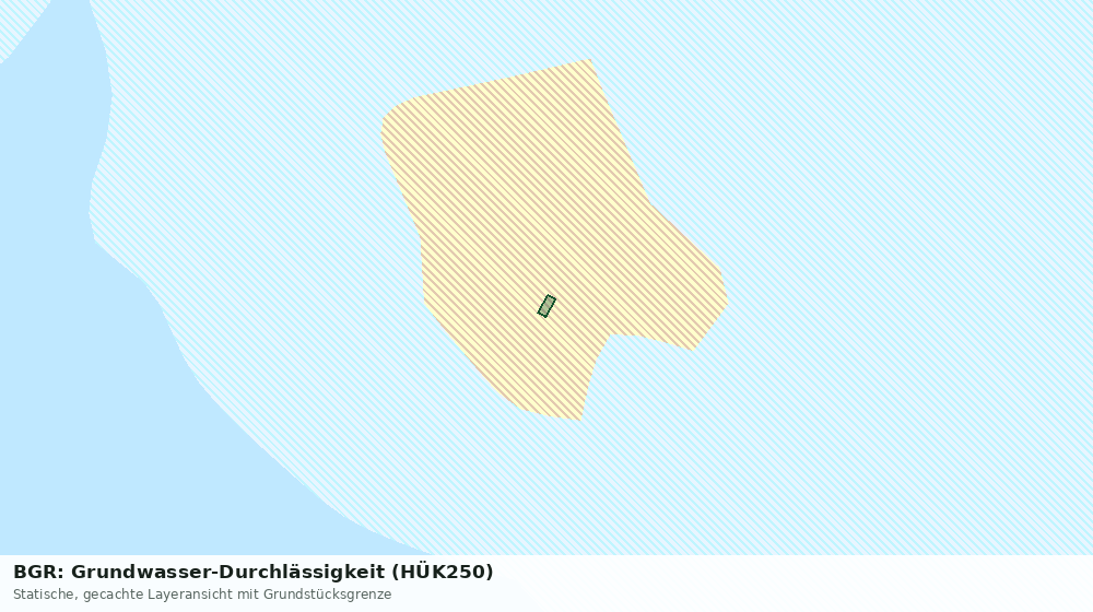 Statische Kartenansicht: BGR: Grundwasser-Durchlässigkeit (HÜK250)