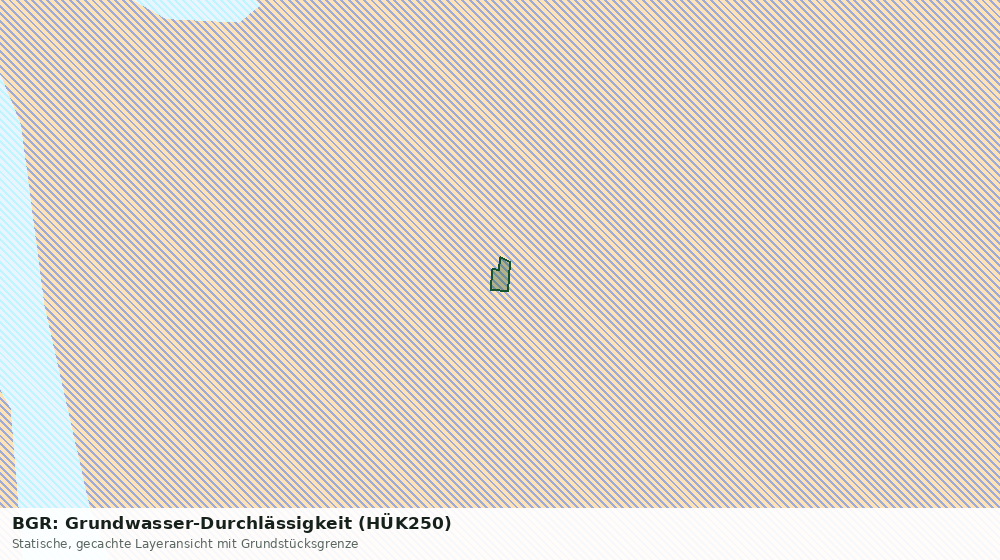 Statische Kartenansicht: BGR: Grundwasser-Durchlässigkeit (HÜK250)
