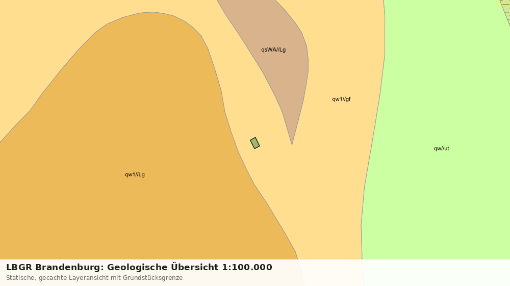 Statische Kartenansicht: LBGR Brandenburg: Geologische Übersicht 1:100.000