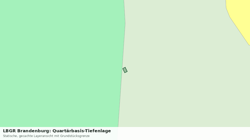 Statische Kartenansicht: LBGR Brandenburg: Quartärbasis-Tiefenlage