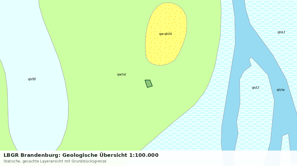 Statische Kartenansicht: LBGR Brandenburg: Geologische Übersicht 1:100.000