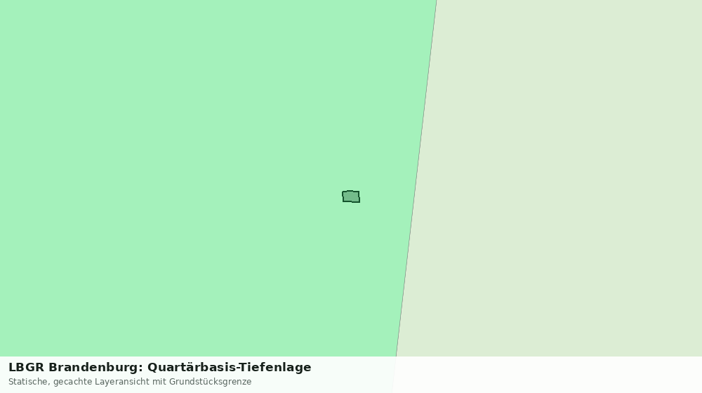 Statische Kartenansicht: LBGR Brandenburg: Quartärbasis-Tiefenlage