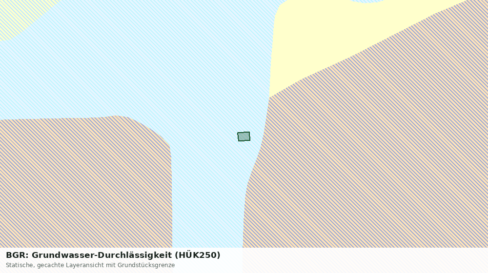 Statische Kartenansicht: BGR: Grundwasser-Durchlässigkeit (HÜK250)