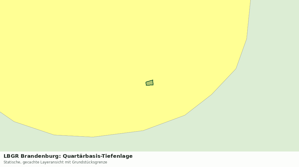 Statische Kartenansicht: LBGR Brandenburg: Quartärbasis-Tiefenlage