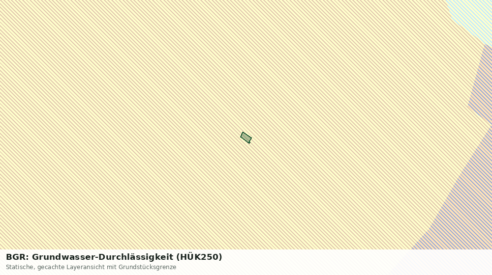 Statische Kartenansicht: BGR: Grundwasser-Durchlässigkeit (HÜK250)