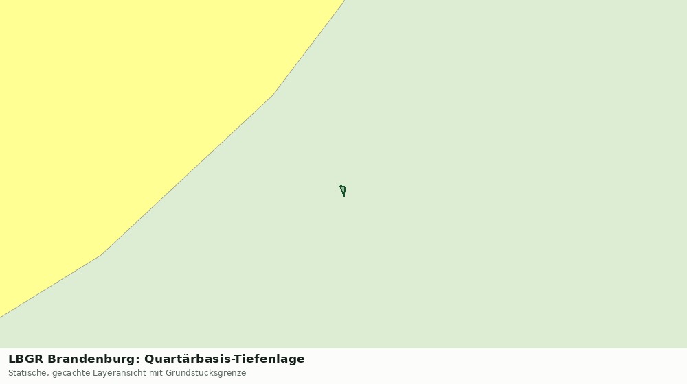 Statische Kartenansicht: LBGR Brandenburg: Quartärbasis-Tiefenlage
