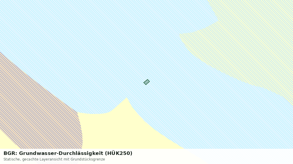 Statische Kartenansicht: BGR: Grundwasser-Durchlässigkeit (HÜK250)