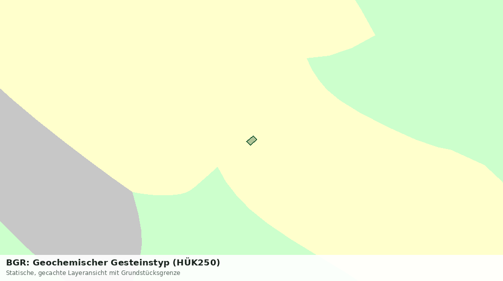 Statische Kartenansicht: BGR: Geochemischer Gesteinstyp (HÜK250)