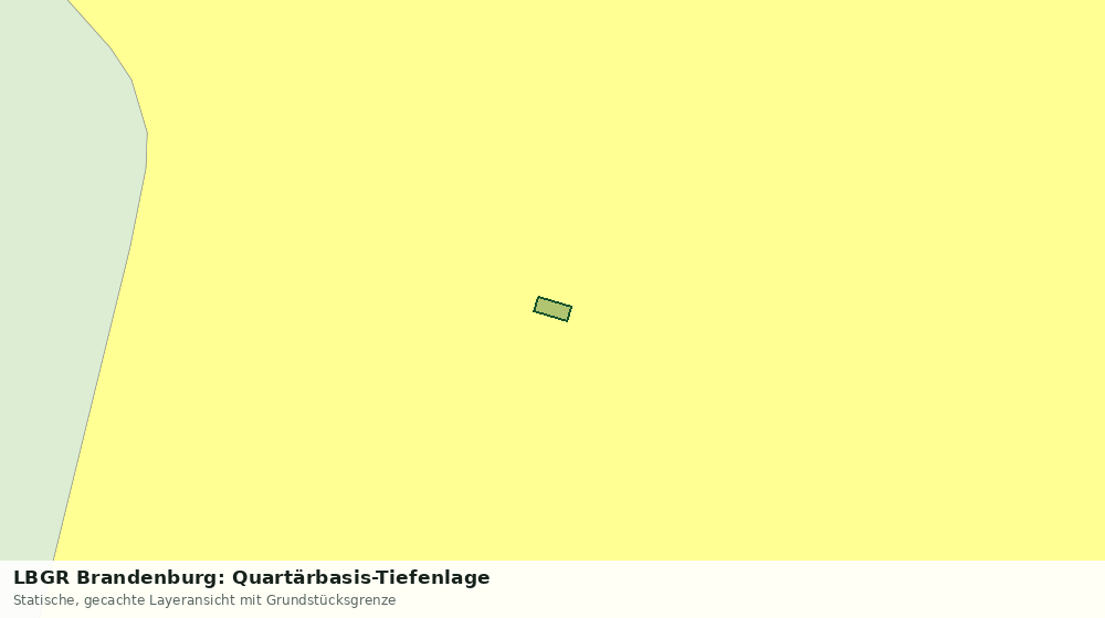 Statische Kartenansicht: LBGR Brandenburg: Quartärbasis-Tiefenlage