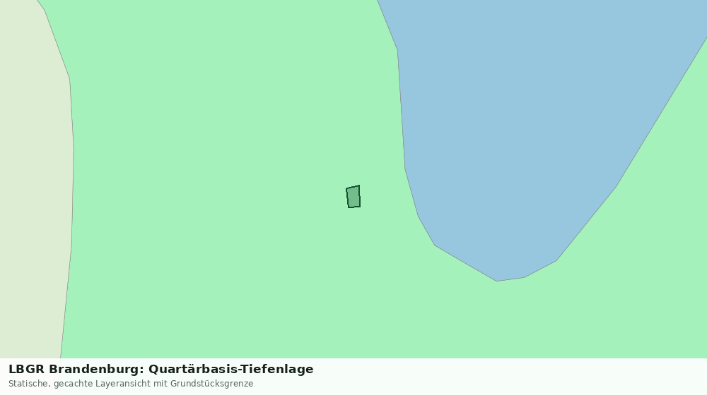 Statische Kartenansicht: LBGR Brandenburg: Quartärbasis-Tiefenlage