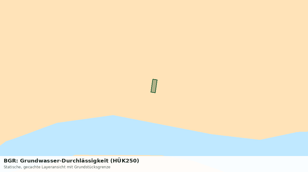 Statische Kartenansicht: BGR: Grundwasser-Durchlässigkeit (HÜK250)