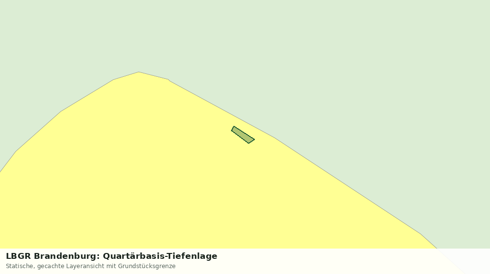 Statische Kartenansicht: LBGR Brandenburg: Quartärbasis-Tiefenlage
