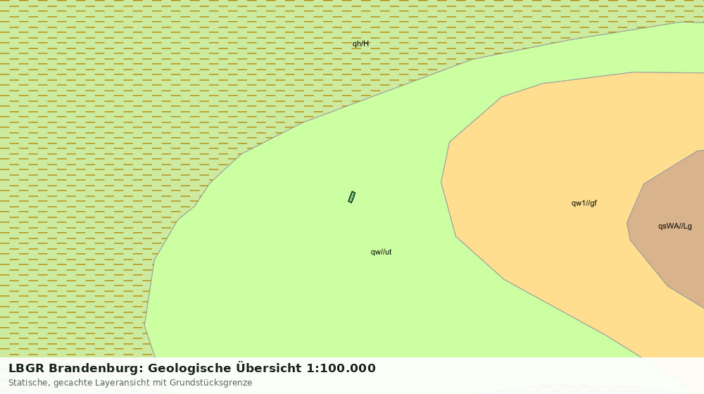 Statische Kartenansicht: LBGR Brandenburg: Geologische Übersicht 1:100.000