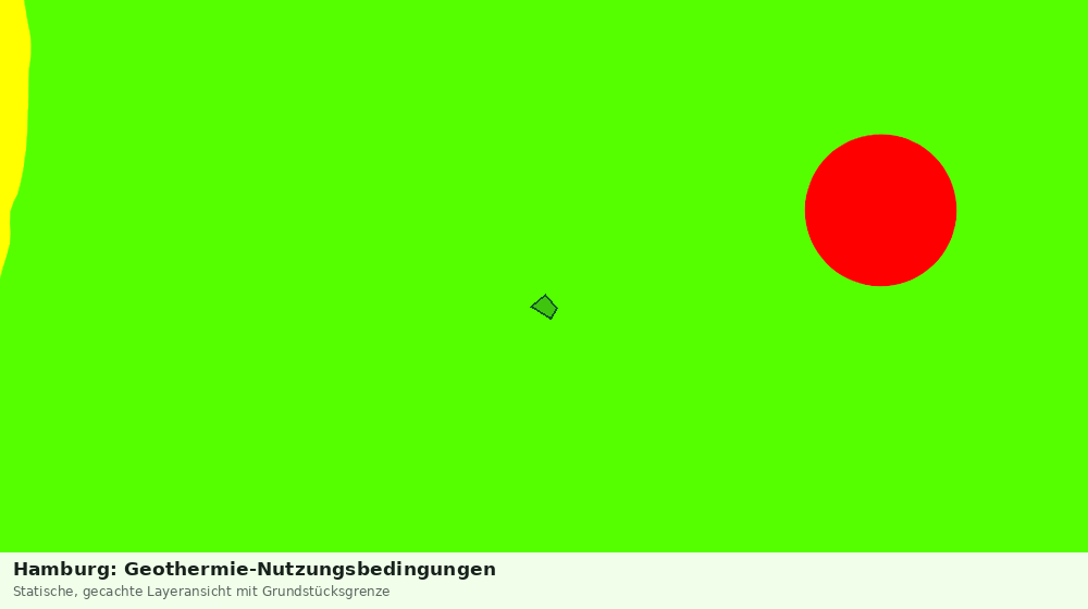 Statische Kartenansicht: Hamburg: Geothermie-Nutzungsbedingungen