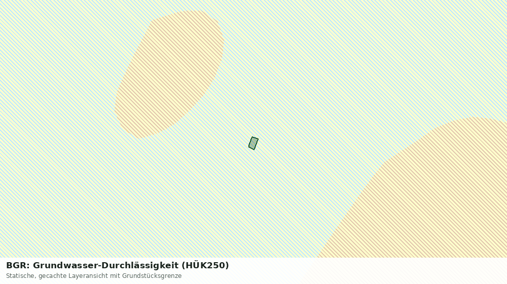 Statische Kartenansicht: BGR: Grundwasser-Durchlässigkeit (HÜK250)
