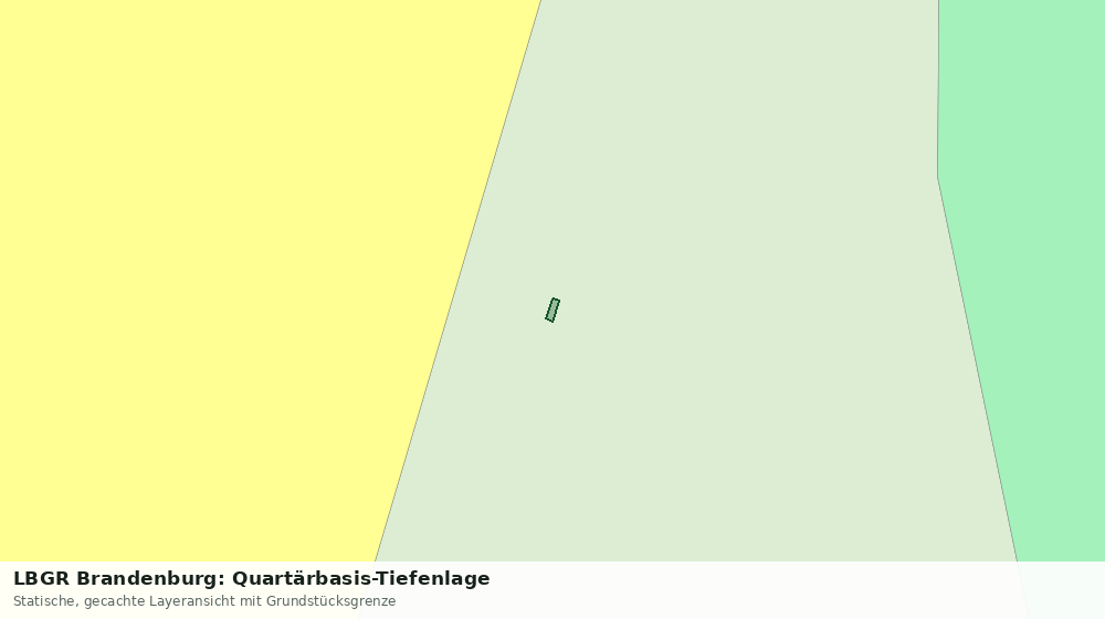 Statische Kartenansicht: LBGR Brandenburg: Quartärbasis-Tiefenlage