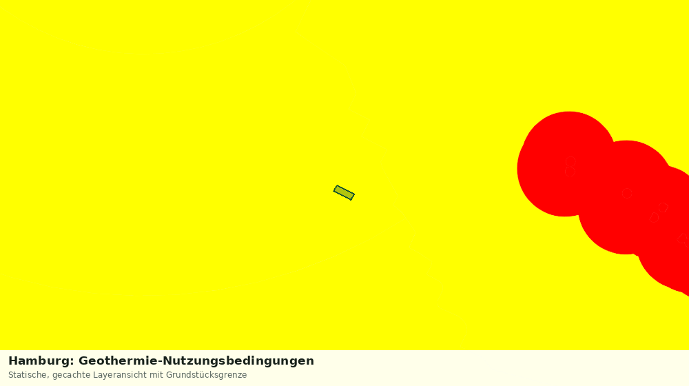 Statische Kartenansicht: Hamburg: Geothermie-Nutzungsbedingungen
