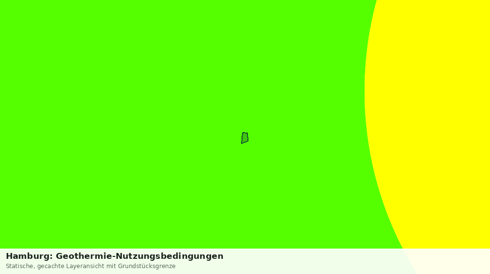 Statische Kartenansicht: Hamburg: Geothermie-Nutzungsbedingungen