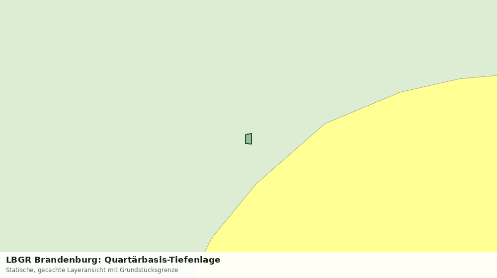 Statische Kartenansicht: LBGR Brandenburg: Quartärbasis-Tiefenlage