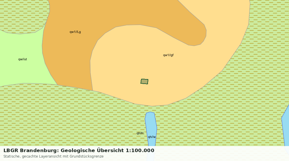 Statische Kartenansicht: LBGR Brandenburg: Geologische Übersicht 1:100.000