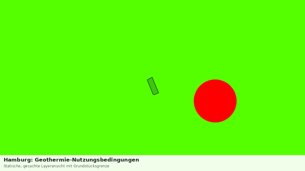 Statische Kartenansicht: Hamburg: Geothermie-Nutzungsbedingungen