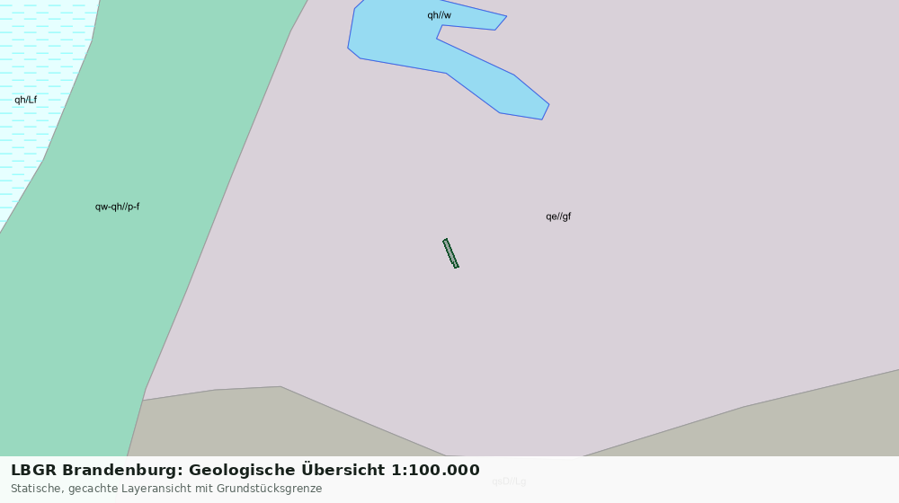Statische Kartenansicht: LBGR Brandenburg: Geologische Übersicht 1:100.000