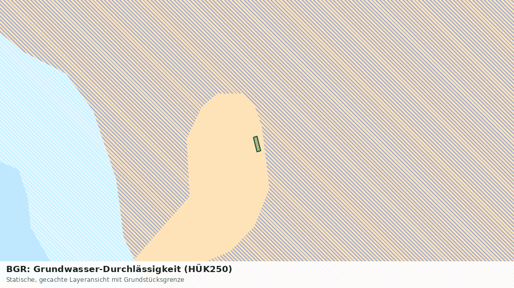 Statische Kartenansicht: BGR: Grundwasser-Durchlässigkeit (HÜK250)