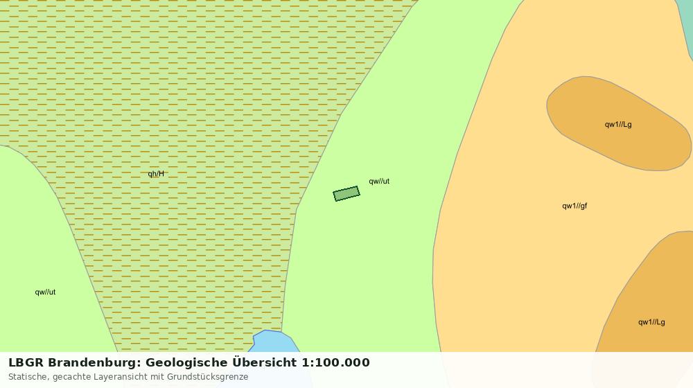 Statische Kartenansicht: LBGR Brandenburg: Geologische Übersicht 1:100.000