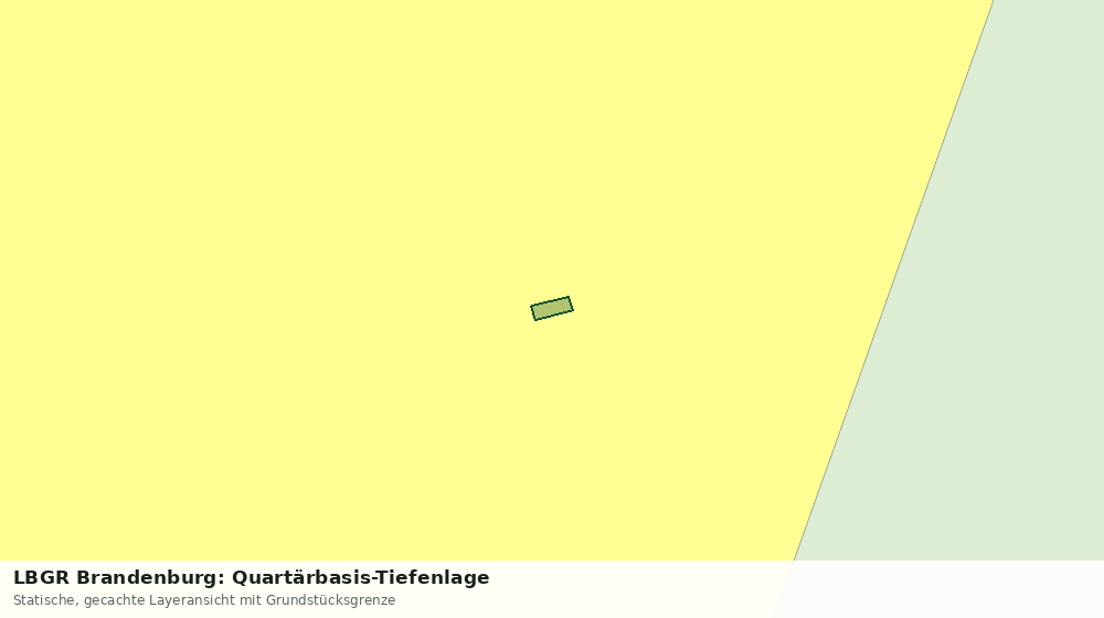 Statische Kartenansicht: LBGR Brandenburg: Quartärbasis-Tiefenlage