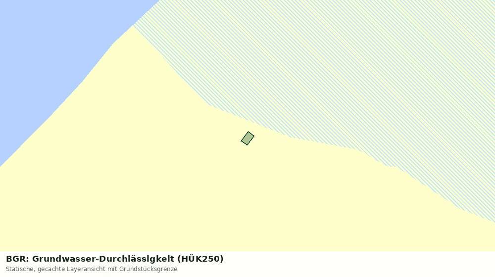Statische Kartenansicht: BGR: Grundwasser-Durchlässigkeit (HÜK250)