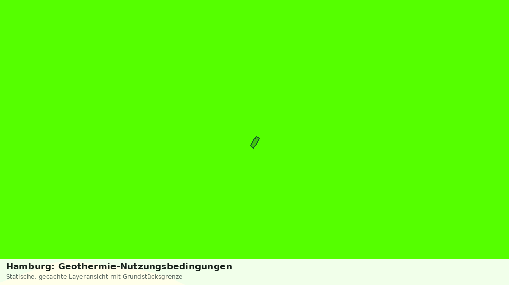 Statische Kartenansicht: Hamburg: Geothermie-Nutzungsbedingungen