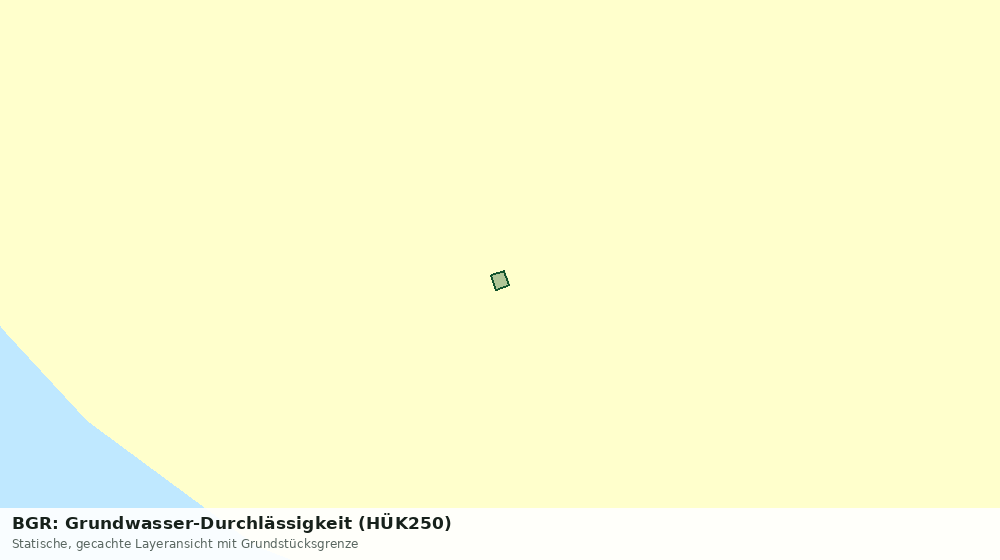 Statische Kartenansicht: BGR: Grundwasser-Durchlässigkeit (HÜK250)