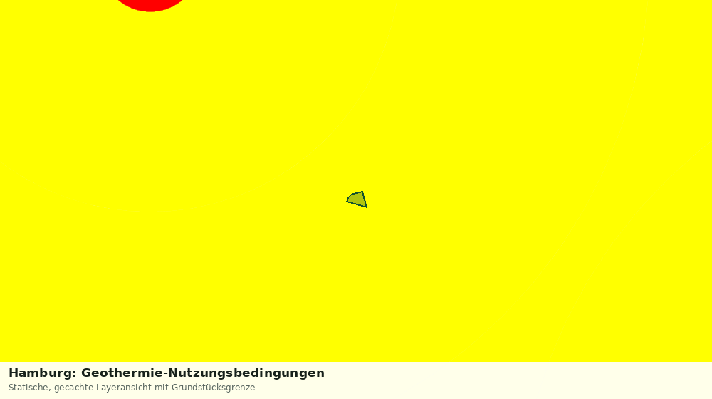 Statische Kartenansicht: Hamburg: Geothermie-Nutzungsbedingungen