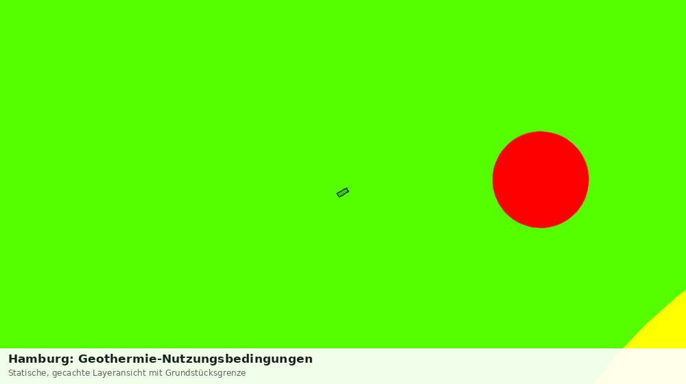 Statische Kartenansicht: Hamburg: Geothermie-Nutzungsbedingungen