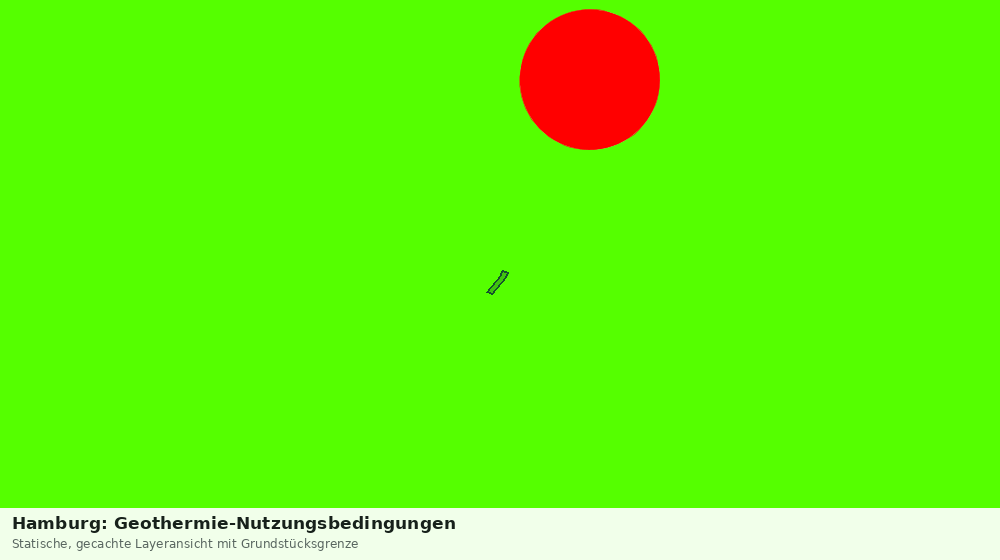 Statische Kartenansicht: Hamburg: Geothermie-Nutzungsbedingungen