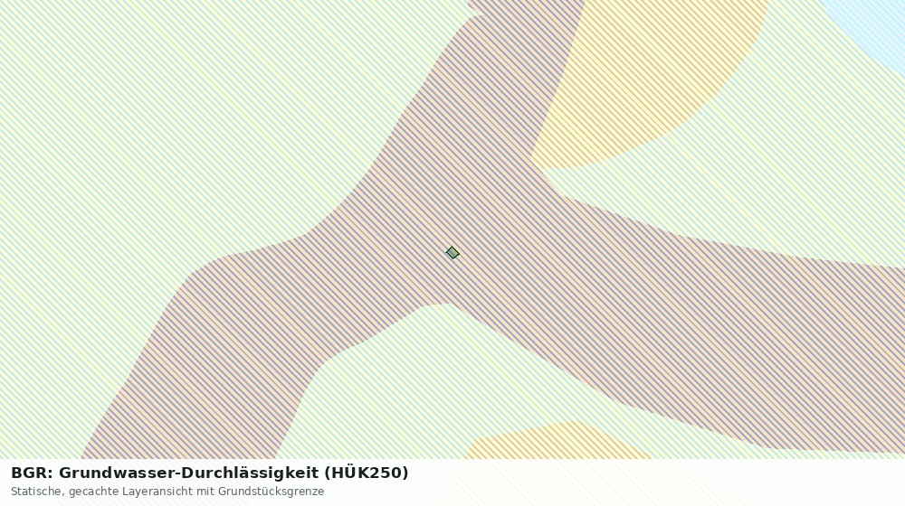 Statische Kartenansicht: BGR: Grundwasser-Durchlässigkeit (HÜK250)